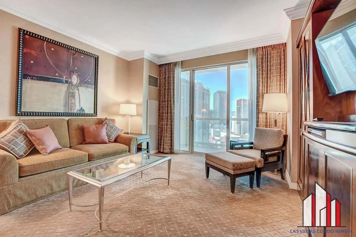 Mgm Signature-21-701 1Br2Ba F1 Strip View Balcony 拉斯维加斯 度假居